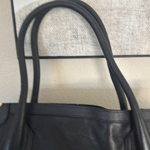 Foley + Corinna Pebbled Leather Black Tote - Picture 4 of 11